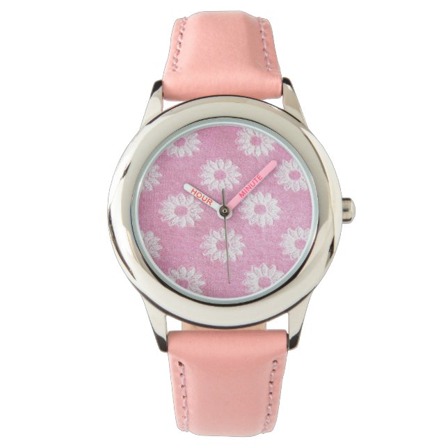 Relógio Vejam as raparigas com legal estilo ecológico desi (Frente)