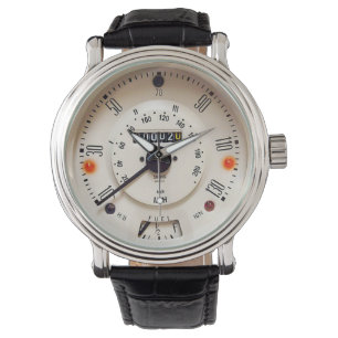 Relógio Velocímetro de Medidor Bege Vintage Combustível MP