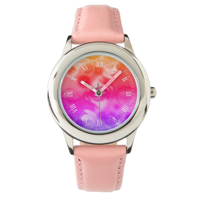 Relógio "Vênus com Criação", Bezel com Red Heart Watch (Frente)