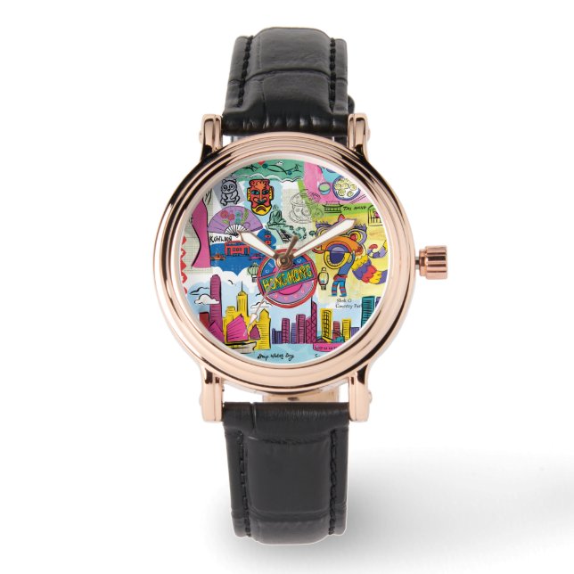 Relógio Viagem global - Hong Kong (Frente)