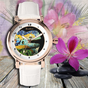 Relógio Vigilância de Barcelona Lizard, Park Guell, Catalu