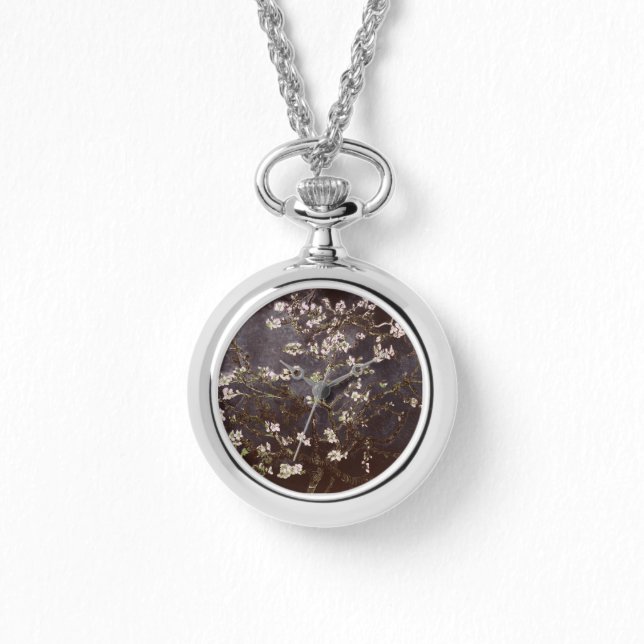 Relógio Vincent Van Gogh Almond Blossoms Dark Watch (Frente)