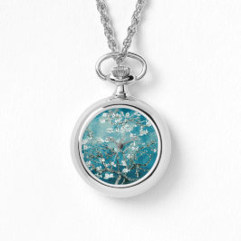 Relógio Vincent Van Gogh Almond Blossoms Teal Watch