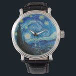 Relógio Vincent van Gogh, Starry Night<br><div class="desc">Starry Night, famosa pintura de Vincent van Gogh</div>