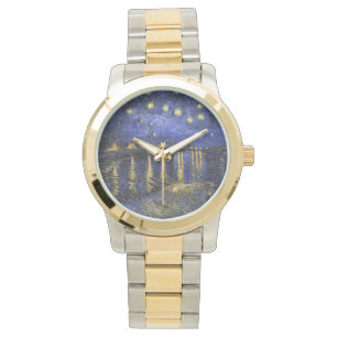 Relógio Vincent Van Gogh Starry Night Sobre O Ródano