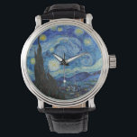 Relógio Vincent Van Gogh Starry Night Vintage Fine Art<br><div class="desc">Vincent Van Gogh Starry Night Vintage</div>