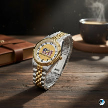 Vintage American Flag Com "Faça Excelente Novament