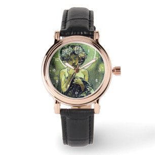 Relógio Vintage Art Nouveau A Lua de Mucha