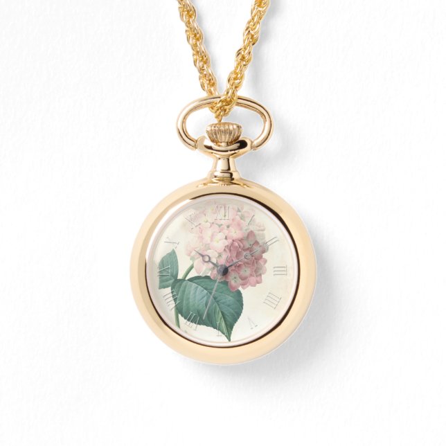 Relógio Vintage Botanarelas Hydrangea W (Frente)