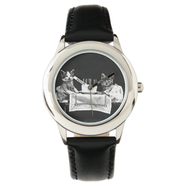 Relógio Vintage Cats numa Festa de aniversário (Frente)