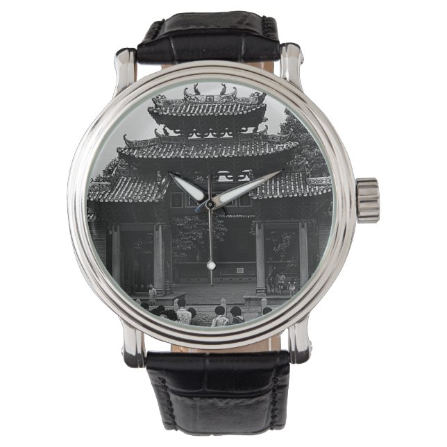 Relógio Vintage China Canton Foshan templo ancestral (Frente)