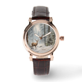 Relógio Vintage Deer Art Watch