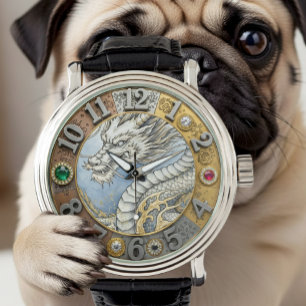 Relógio Vintage Dragon watch, Dourado, joias, mecânica