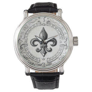 Relógio Vintage Fleur de lis Watch