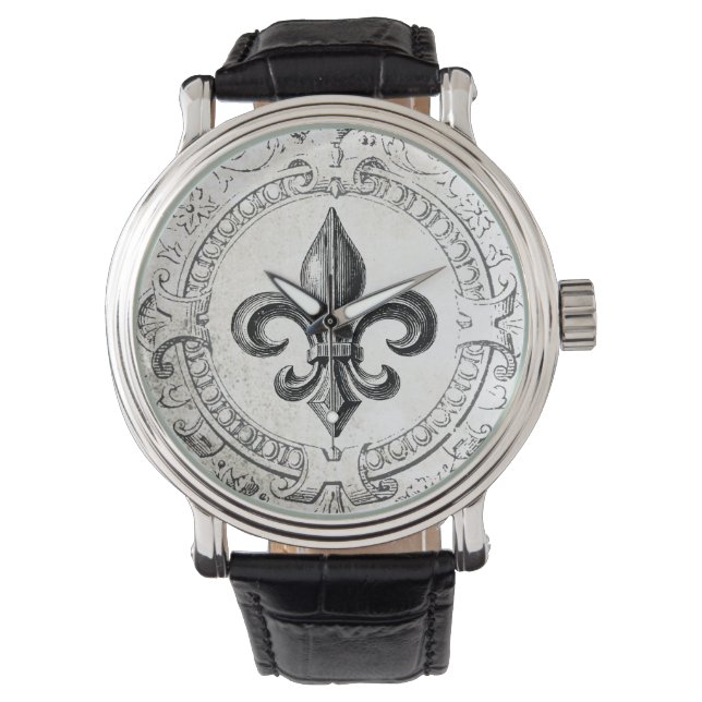 Relógio Vintage Fleur de lis Watch (Frente)