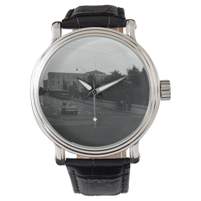 Relógio Vintage Grécia Delphi Antigo palácio (Frente)