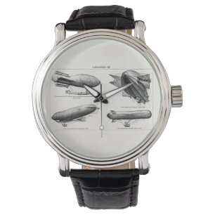 Relógio Vintage Hidrogênio Blimps Zeppelins Balões Retro