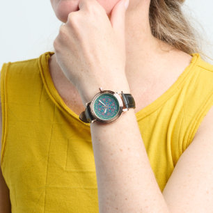Relógio Vintage Leather Strap Watch