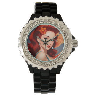 Relógio Vintage Pinup Watch
