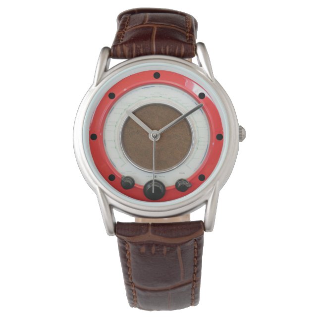 Relógio Vintage Radio Design Men's Watch (Frente)