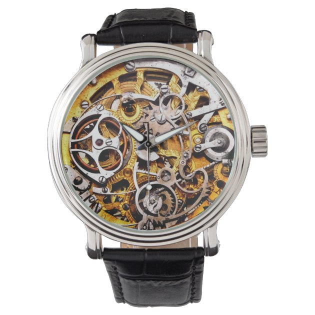 Rel gio Vintage Skeleton Watch Gears Steampunk Steam Punk Zazzle Brasil