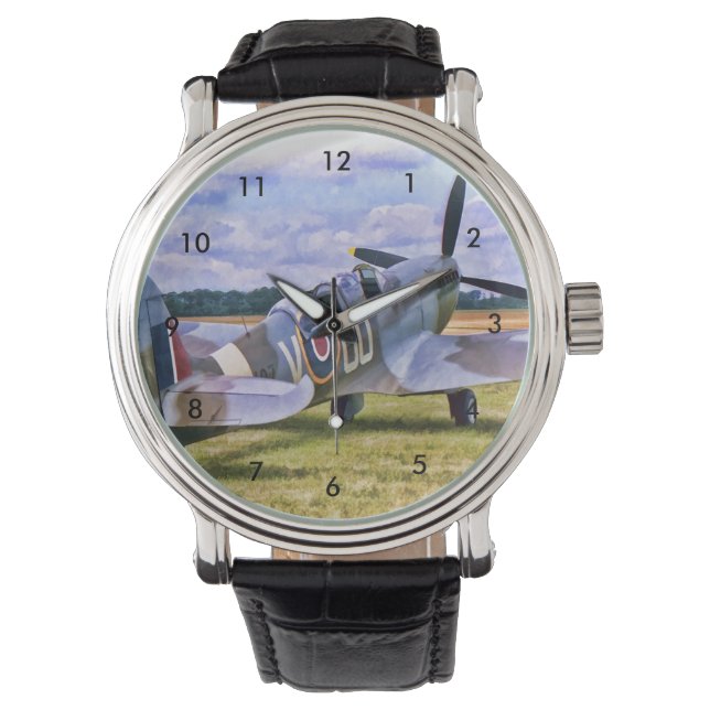 Relógio Vintage style watch - Spitfire design (Frente)