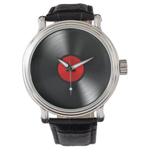 Relógio Vintage Vinyl Record Watch