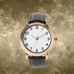 Relógio Vintagem Rosa Dourada masculina Vedação de couro p<br><div class="desc">A Rosa Dourada Vintage Watch com a Coluna Negra...  um presente para ele! Um presente de excelente que alguém especial!</div>