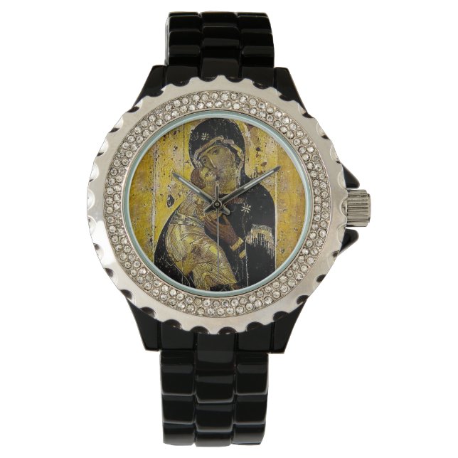 Relógio Virgem de Kiev, icone Madonna Watch (Frente)