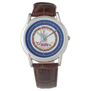 Relógio Virginia State Flag Design