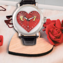 Você e eu - jogo de alfabeto em um coração vermelh