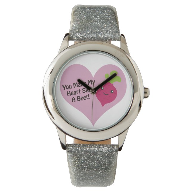 Relógio Você Faz Meu Coração Pular Uma Beterraba (Frente)