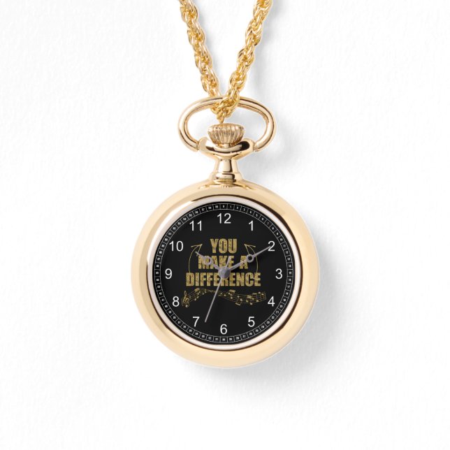 Relógio Você faz uma diferença entre músicos (Frente)