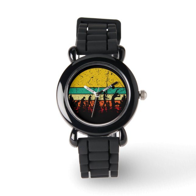 Relógio Voleibol - Evolução dos Jogadores de Voleibol (Frente)