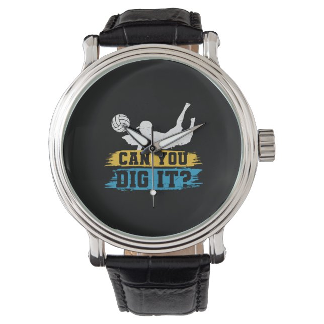 Relógio Volleyball Player | Can You Dig It (Frente)