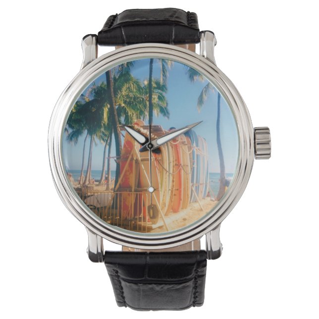 Relógio Waikiki Beach Surfboards (Frente)