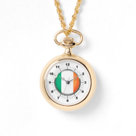 Relógio Wan Ireland Flag Wenound Dourado Watch