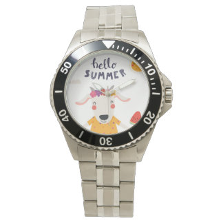 Relógio Watch montre Hello summer bracelet inoxydable