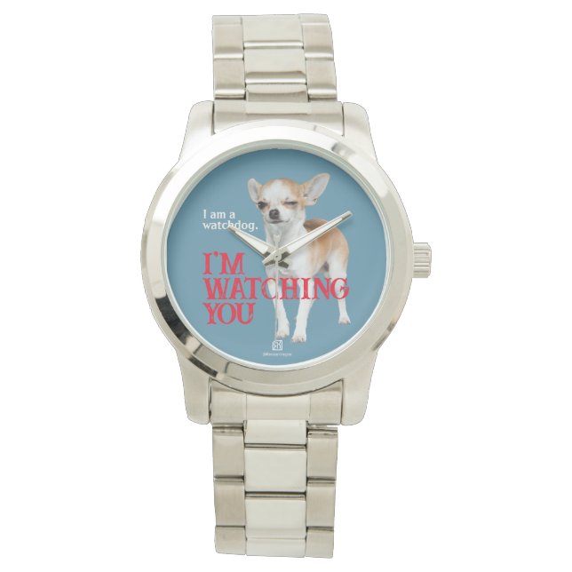 Relógio Watchdog Chihuahua - Personalizável (Frente)