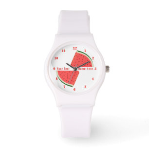 Relógio Watermelon Watch com texto personalizado