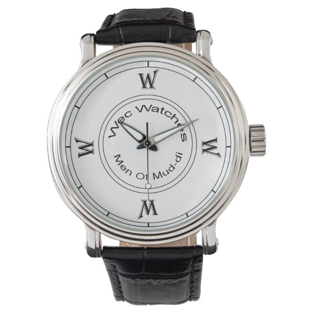 Relógio Wec W White Faced Leather Watch (Frente)
