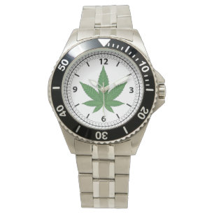 Relógio Weed Leaf Vape Stoner Personalizado