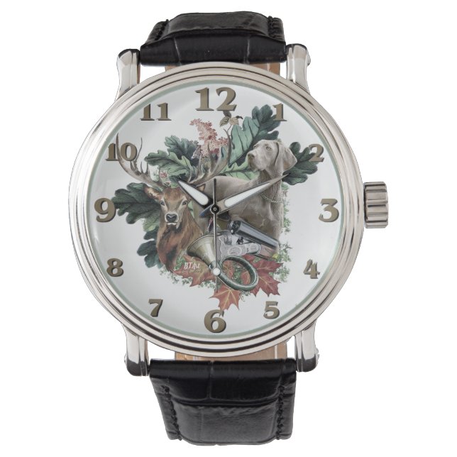 Relógio  Weimaraner  (Frente)