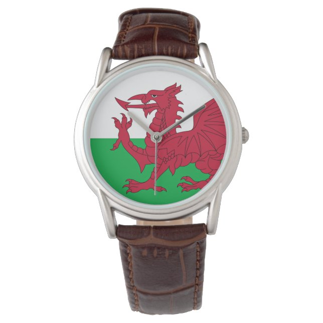Relógio Welsh Dragon ~ Flag of Wales (Frente)