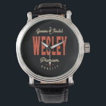 Relógio Wesley Name Funny Personalizado Birthday Wesley<br><div class="desc">Esta é uma design com texto Genuine e confiável qualidade premium Wesley. Um legal presente para amigos ou família chamado Wesley. Se o seu primeiro ou sobrenome é Wesley,  então este produto é para você. Presente para Wesley no Dia de os namorados.</div>