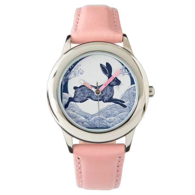 Relógio Whispers of Magical Hare, de inverno (Frente)