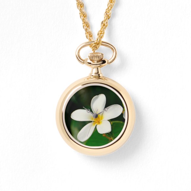 Relógio White Frangipani (Frente)