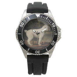 Relógio White Poodle in a Punt (por George Stubbs)