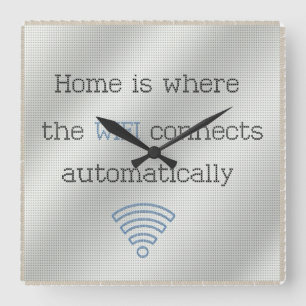 Relógio WIFI Home Cross Stitch