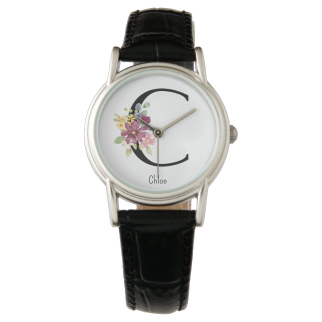 Relógio Wild Flower Alphabet C Watch (Frente)